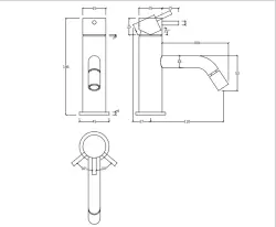 Waterevolution Flow Bidet-Mischbatterie PVD Gun Metal T120GME