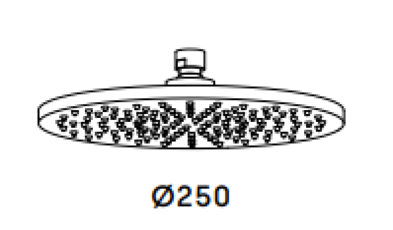Waterevolution Flow Kopfbrause 250 mm mattweiß T164325BR