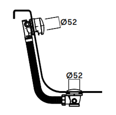 Waterevolution Wannenüberlauf mit Wannenfüller Kombination PVD Kupfer B1ENCHCPE