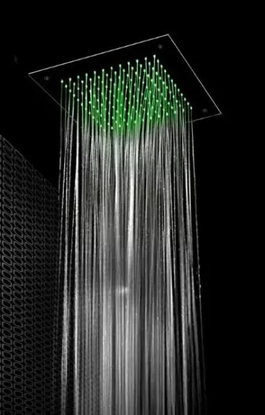 SB Square Chromotherapy Einbau-Regendusche, Schwarz matt 1208955463