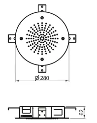 SB Round Temptation Einbau-Regendusche komplett aus Edelstahl 1208955781