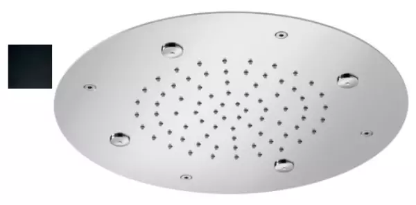 SB Round Mist Einbau-Regendusche Schwarz matt 1208955788