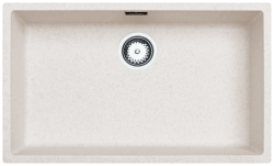 Sand-beige großes Spülbecken 70x40cm Unterbau, flächenbündiger und Oberflächen-Einbau mit Edelstahlstecker 1208956404