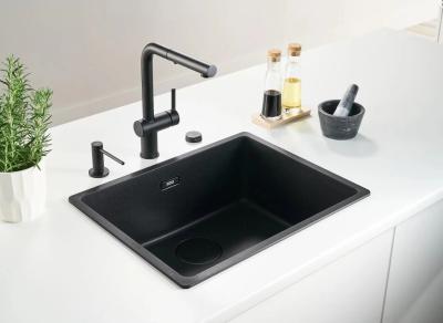 Franke Active L Küchenarmatur mit Auszugsbrause, Schwarz matt 115.0653.382
