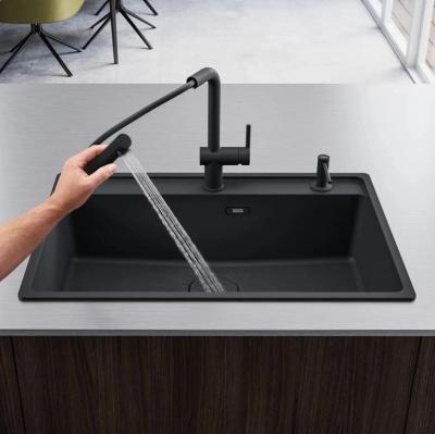 Franke Active L Küchenarmatur mit Auszugsbrause, Schwarz matt 115.0653.382