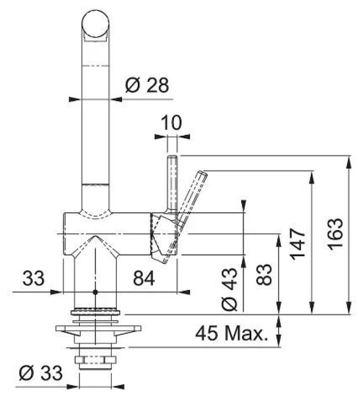 Franke Active L Küchenarmatur mit Auszugsbrause, Schwarz matt 115.0653.382