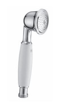 PB Classic Handbrause mit weißem Griff Bronze 1208957104