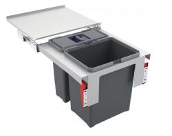 Franke Sorter Garbo 45-2 Einbau-Abfallsystem 1 x 12 und 1 x 18 Liter Abfallbehälter 1210200692