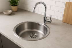 Franke Rondo ROX 210.38 runde Edelstahlspüle 43,9cm flächenbündig 127.0688.778