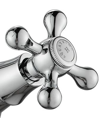 AquaTrimo Windsor Nostalgische Küchenarmatur mit rundem Auslauf, Chrom 21WS7652CM