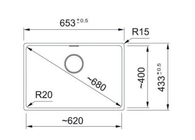 Franke Maris MRG 110-62 Fragranite Polarweiß Unterbau Spüle