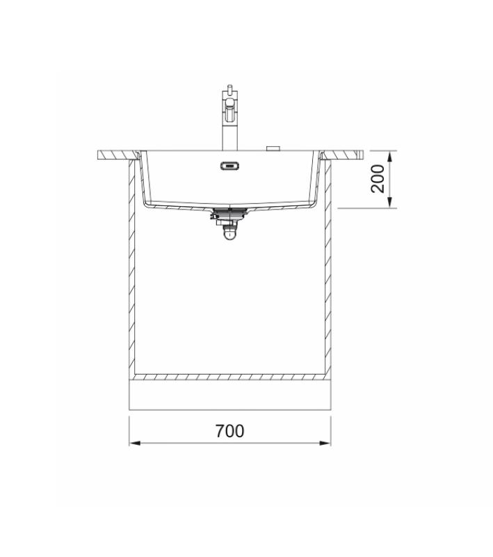 Franke Maris MRG 210-62 Fragranite Stein Grau Spüle Flach Einbau