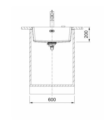 Franke Maris MRG 110-52 Fragranite Stein Grau Unterbau Spüle