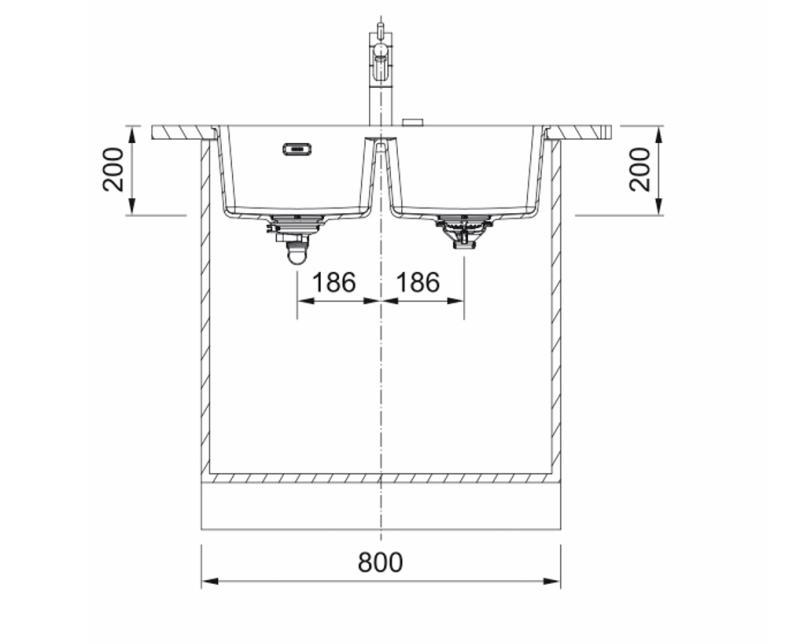 Franke Maris MRG 220-35-35 Fragranite Polarweiß Doppelspüle Flächenbündig