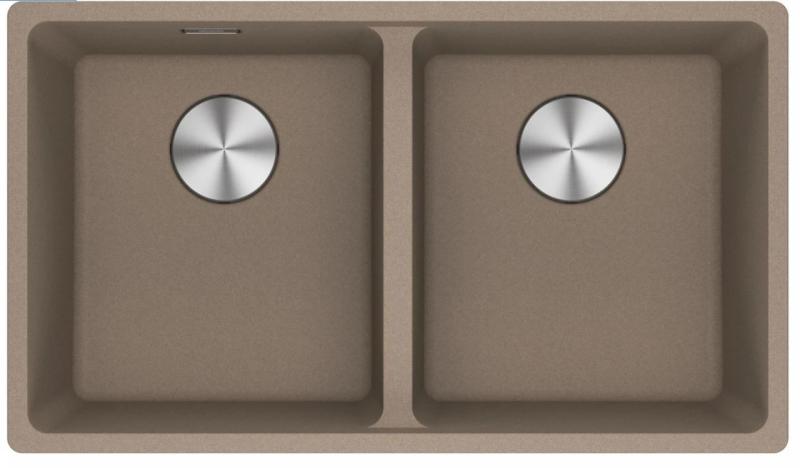 Franke Maris MRG 120-35-35 Fragranit Oyster Doppelspülbecken Unterbau
