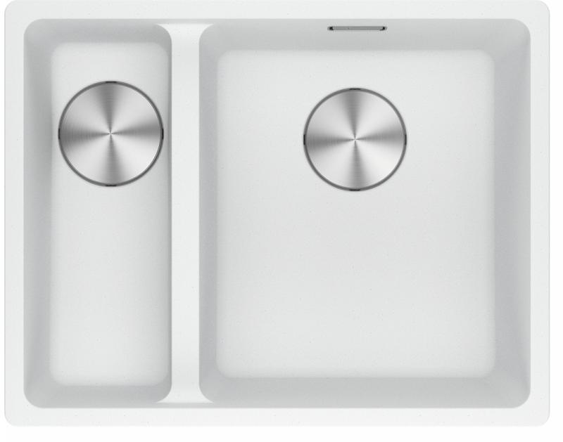 Franke Maris MRG 160-34-15 Fragranite Polarweiß Spüle Rechts Unterbau