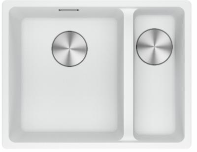 Franke Maris MRG 160-34-15 Fragranite Polar White Spüle Becken Links Unterbau