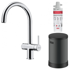 Franke Maris Wasser-Hub 4L Boiler 3-in-1 mit Touch elektronische kochendes Wasser Armatur Chrom 160.0702.440