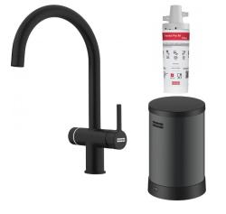 Franke Maris Water Hub 4L Boiler 3-in-1 mit Touch Elektronischer Kochendwasserhahn Matt Schwarz 160.0702.518