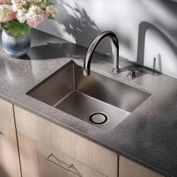 Aquadesign R25 steel opbouw, onderbouw en vlakinbouw spoelbak RVS 50x40cm 1208958208