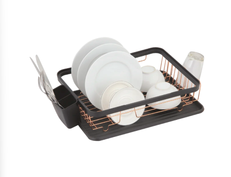 EPKA Geschirrabtropfer schwarz/roségold Stahl 43,3x10,5x32cm 1208958247