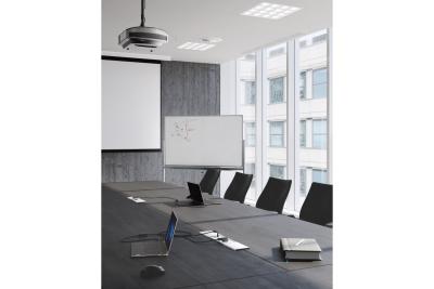 PRESTINO versenkbare Schreibtisch-Verlängerungskabel, 2x französische Steckdose, USB A+C, RJ45, HDMI, Kabel 1,5m, Silber 1208958675