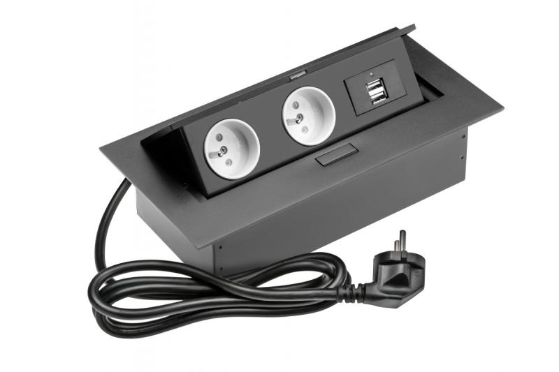 Rechteckige versenkte Steckdose 1208958688