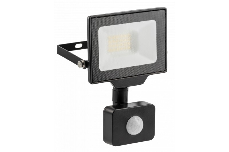 G-TECH LED Flutlicht mit Bewegungssensor, 20W, 2000lm, AC220-240V, 50/60 Hz, PF>0,9, RA>80, IP65, 120°, 4000K, schwarz 1208959174