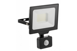 G-TECH LED Flutlicht mit Bewegungssensor, 30W, 3000lm, AC220-240V, 50/60 Hz, PF>0,9, RA>80, IP65, 120°, 4000K, schwarz 1208959176