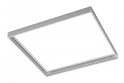 G-TECH Rahmen zur Aufputzmontage von LED-Panels 45x45cm, ohne Schrauben, weiß 1208959231