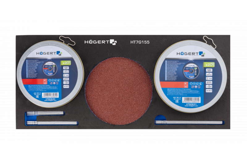 Hoegert 7-Schubladen-Werkzeugschrank mit einer Seitentür mit Zubehör 544 Stück. 1208962010