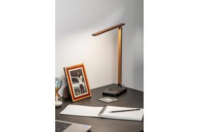 Decor Schreibtischlampe Bressi 8W 450lm AC220-240V 3-CCT Wireless Charging USB PF>0 5 RA>80 Schwarz / Gold 1208962479
