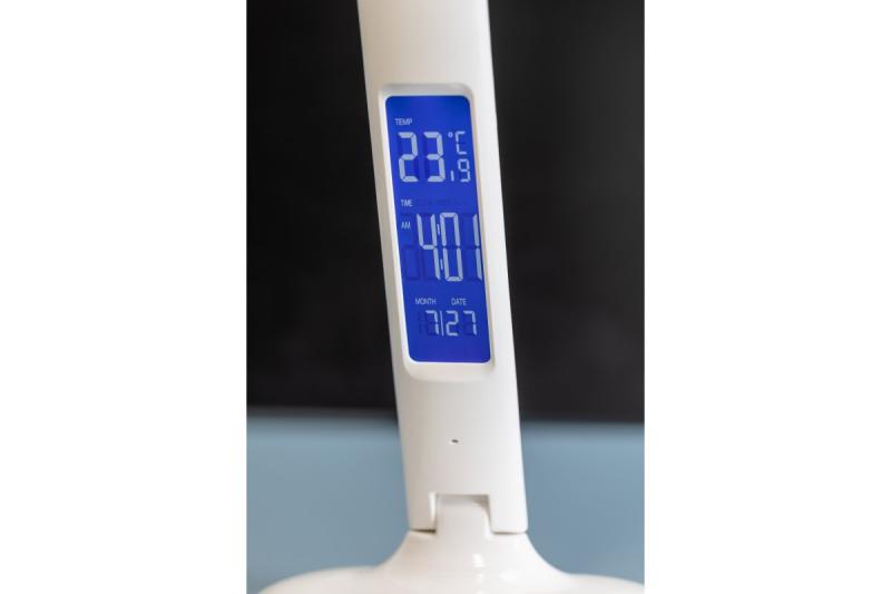 Decor Tischlampe GALACTIC LED 5W 240lm AC220-240V 50/60Hz wechselbare Farben (3000K 4000K 6000K) Kalender Wecker Thermometer weißer Körper 1208962484
