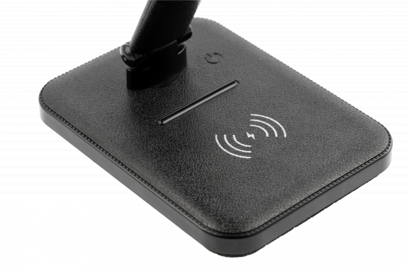 Decor IZUKA LED-Schreibtischlampe 6W 400lm AC220-240V 50/60Hz CCT induktives Ladegerät schwarz 1208962497