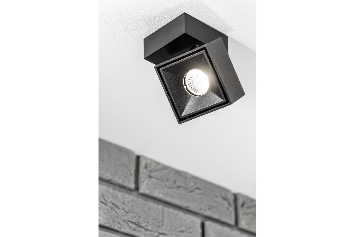 Decor LED-Leuchte BIANCO 8W 680lm AC220-240V 50/60 Hz PF>0 9 Ra≥80 IP20 IK06 36° 4000K quadratisch schwarz 1208962670