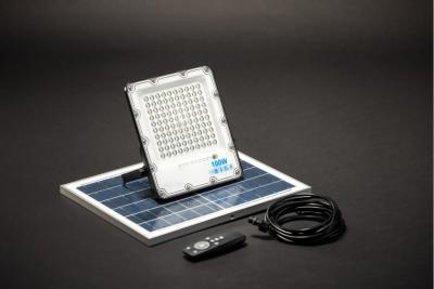 Solar LED Flutlicht BRAVOS, 100W, 1000lm, 6400K, IP65, 120°, Solarpanel, Fernbedienung, 3y 1208962681
