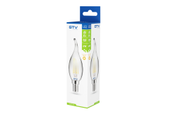 Dekoratives LED-Licht, FILAMENT, C35L, 27006, E14, 4W, 240lm, AC220-240V/ 50-60Hz, RA>80, 360° 1208962696