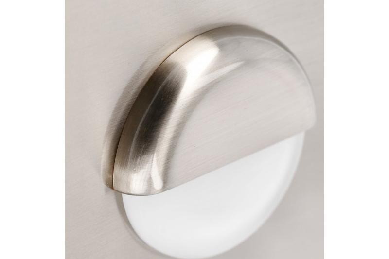 Decor LED Treppenbeleuchtung ESCADA KB DC12V quadratisch mit mattierter Abdeckung 0,8W 70lm 4000K Edelstahlkabel 150cm.