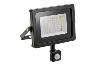 LED-Flutlicht iNEXT mit Bewegungssensor 50W 4000lm, PF>0,9, RA>80, IP65, 120°, 6400K, schwarzer Körper 1208962862