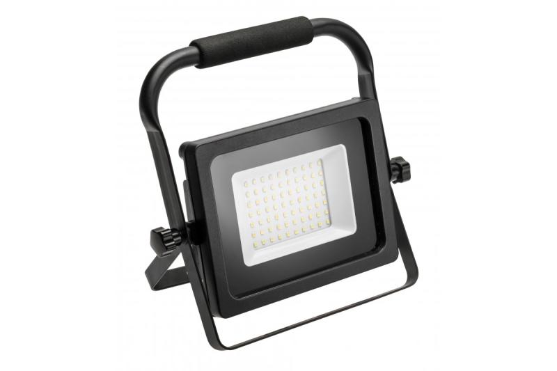 LED-Flutlicht iNEXT (tragbar) 50 W 4000 lm, PF > 0,9, RA > 80, IP65, 120°, 6400 K, schwarzes Gehäuse 1208962863