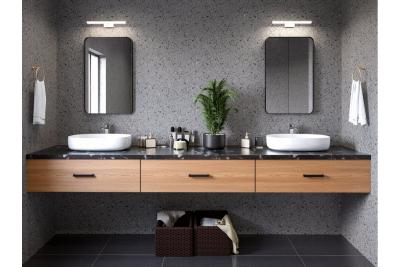 Decor LED-Leuchte Catania 400mm 8W AC220-240V 50/60Hz 4000K IP44 RA >80 640lm Schwarz 1208962884