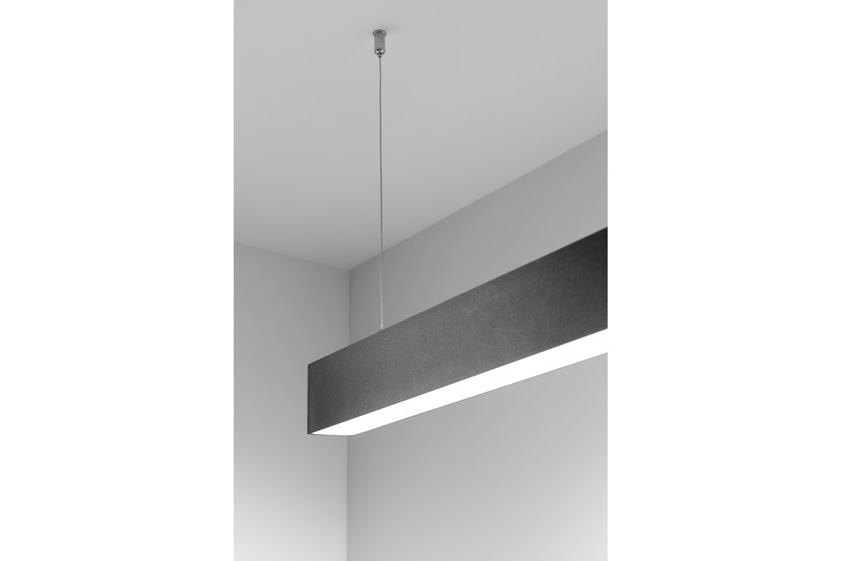 Decor LED-Lineareinbauleuchte LUNA-A 40W 3200lm AC220-240V 50-60Hz 100° RA>80 PF>0,9 AL/PC 4000K 120cm schwarz 1208962939