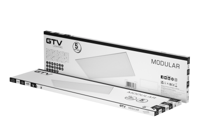 LED-Leuchte MODULAR, Rückplatte, 120x30cm, 4000K, 40W, 4200lm, AC220-240V, PF>0,9, IP54, 5y, UGR<19 1208962998