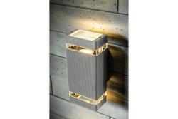 Decor Wandleuchte in zwei Richtungen NESSA GU10 MAX. 2x50W IP54 AC220-240V 50/60Hz grau 1208963008