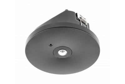Notleuchte OGLA LED, 3W, 200lm, AC220-240V, 50-60Hz, IP20, 6400K, 3H, Einzelaufgabe, TEST, schwarz 1208963017
