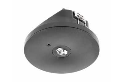Notleuchte OGLA LED, 3W, 200lm, AC220-240V, 50-60Hz, IP20, 6400K, 3H, Einzelaufgabe, TEST, schwarz 1208963017