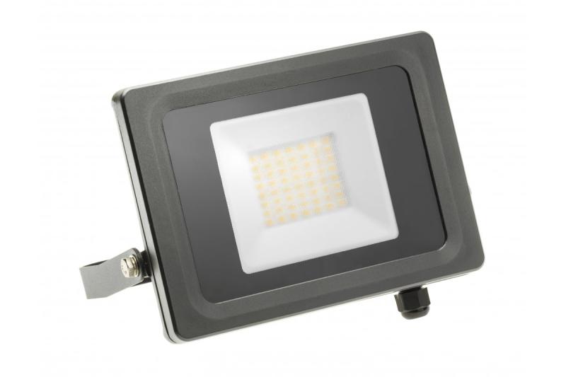LED-Flutlicht VIPER, 30W, 2700lm AC220-240V, 50/60 Hz, PF>0,9, RA>80, IP65, 120°, 4000K, grau 1208963240