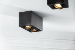 Decor Deckenleuchte AVEIRO DUO Aluminium 160x80x85mm IP20 max 20W*2 quadratisch schwarz 1208963824