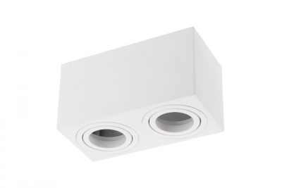 Decor Deckenleuchte AVEIRO DUO Aluminium 160x80x85mm IP20 max 20W*2 quadratisch weiß 1208963825