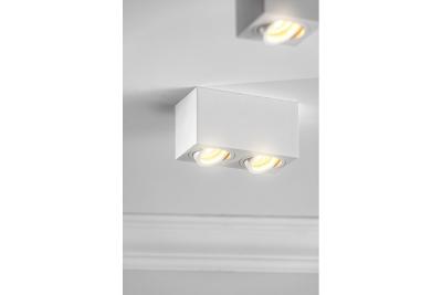 Decor Deckenleuchte AVEIRO DUO Aluminium 160x80x85mm IP20 max 20W*2 quadratisch weiß 1208963825